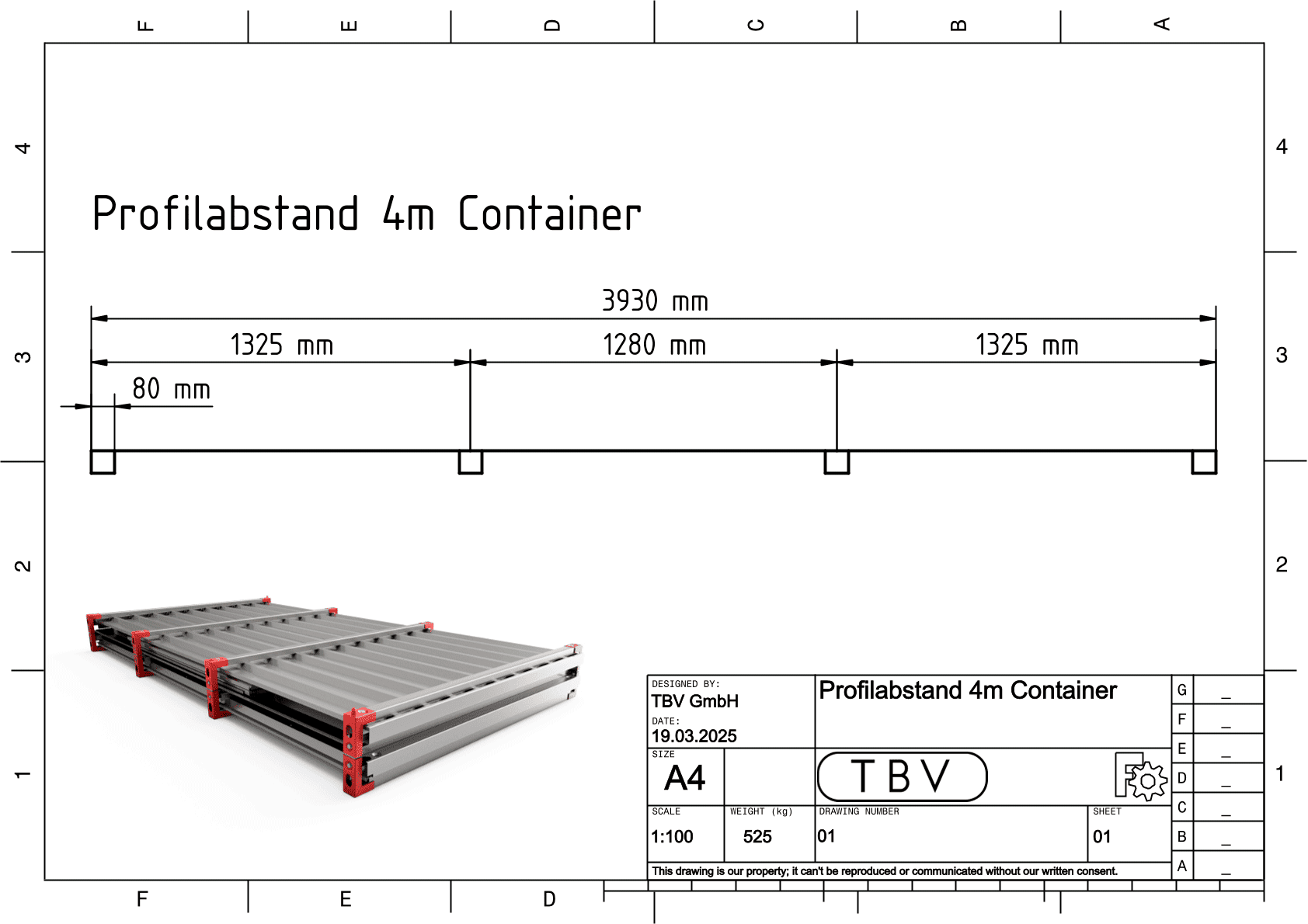 Profilabstand 4m